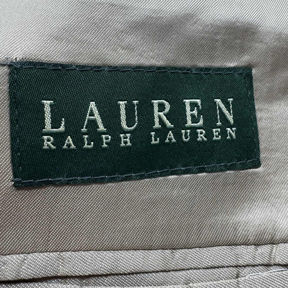 Ralph Lauren 100% Wool Blazer Mens 46R Made In Canada Grey Single Breasted Lined - Picture 5 of 12